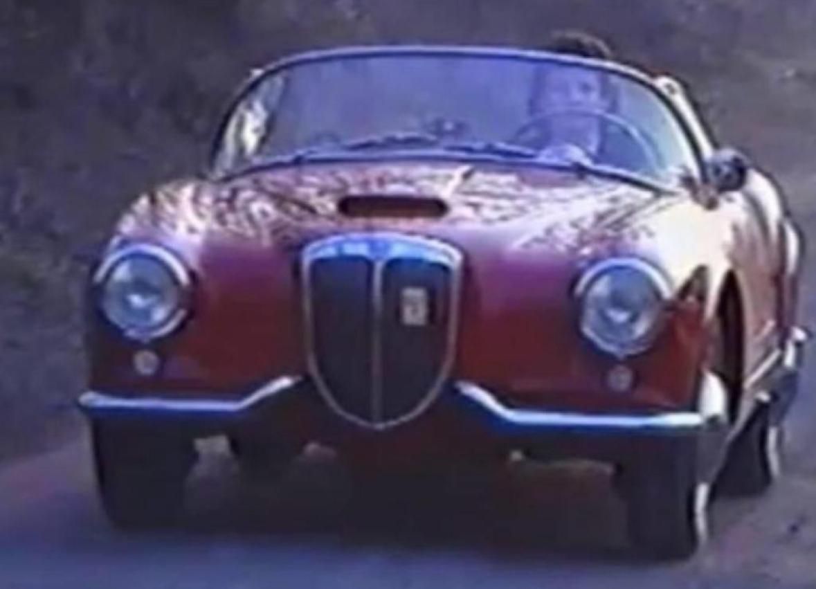 1988 à l'age de 18 ans au volant d'une Lancia Aurelia B24s Spider