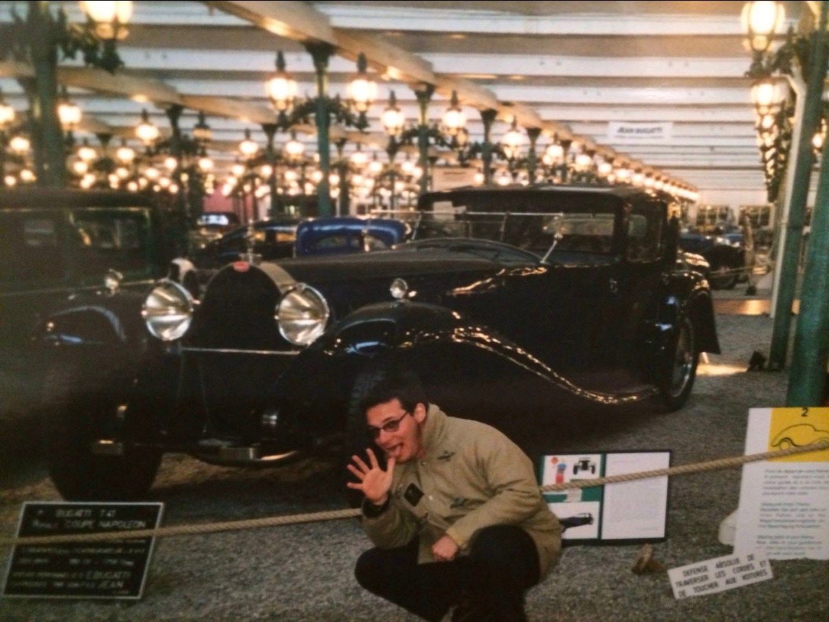 1990 Museè Schlumpf avant une Bugatti Royale